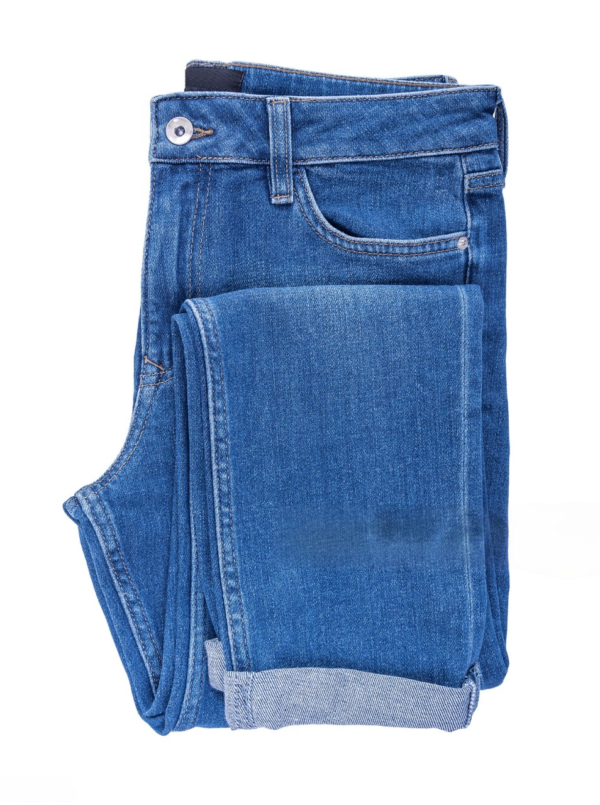 Faint Washed Denim Blue Jeans - Image 4
