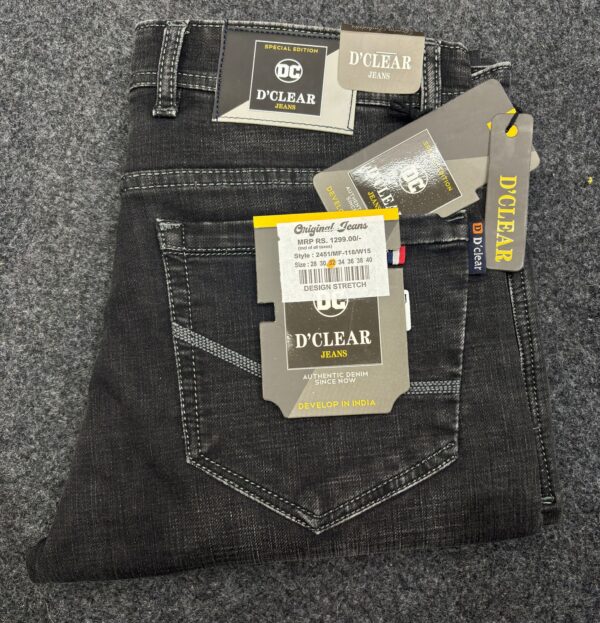Black Denim Jeans - Image 2